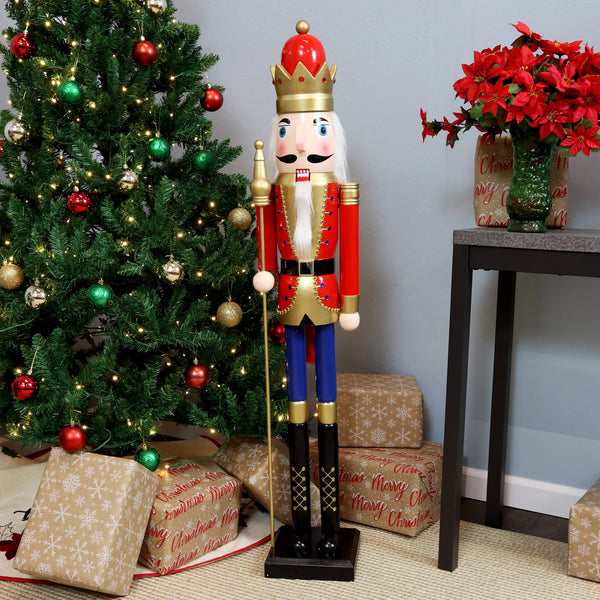 Arnold the Strong Indoor Christmas Nutcracker Statue - 48 in