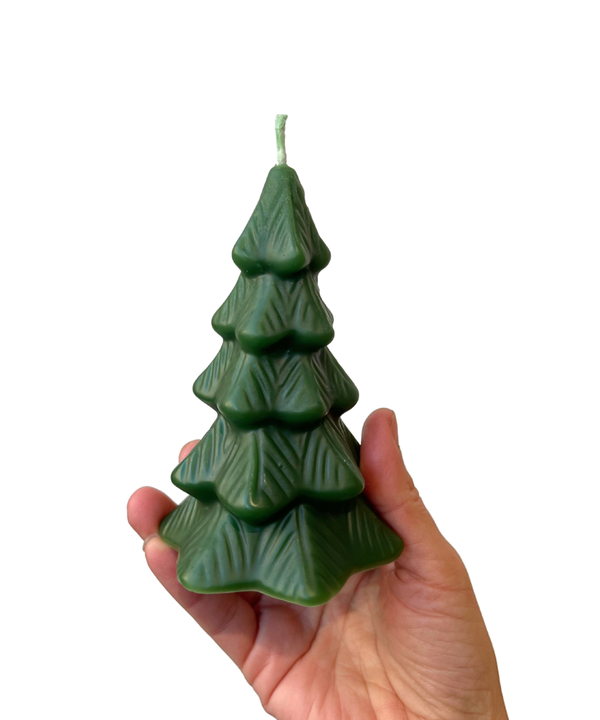 Evergreen Christmas Tree All Natural Seasonal Beeswax Candle