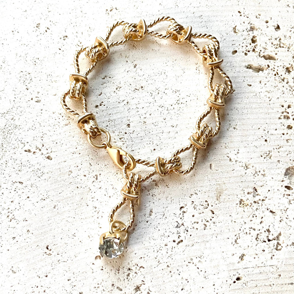 Matte Gold Rope Chain Bracelet